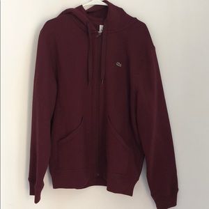 Lacoste zip up hoodie